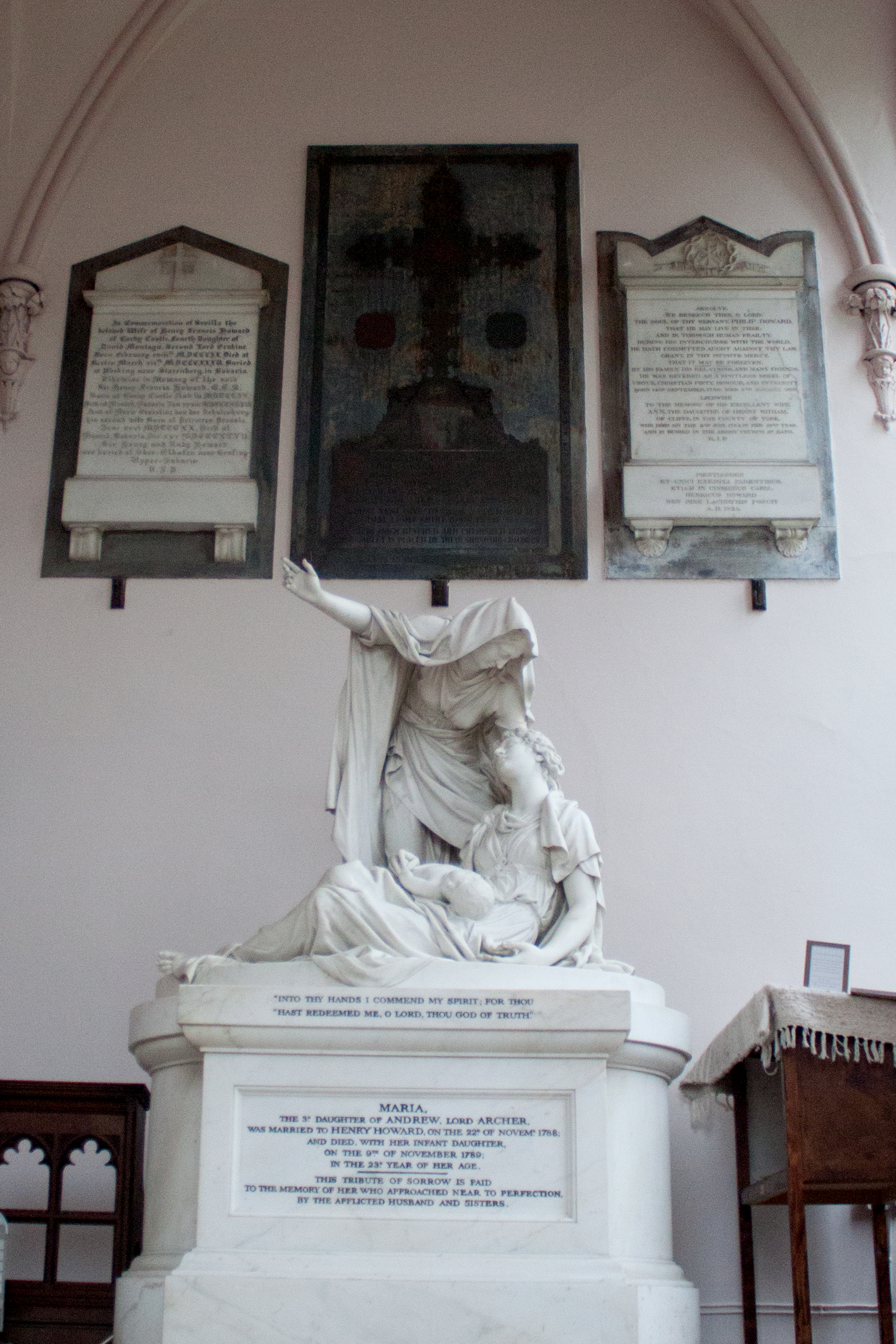 Nollekens statue in chapel