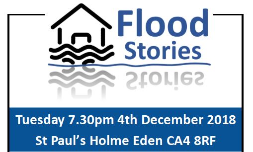 Flood Stories logo with date